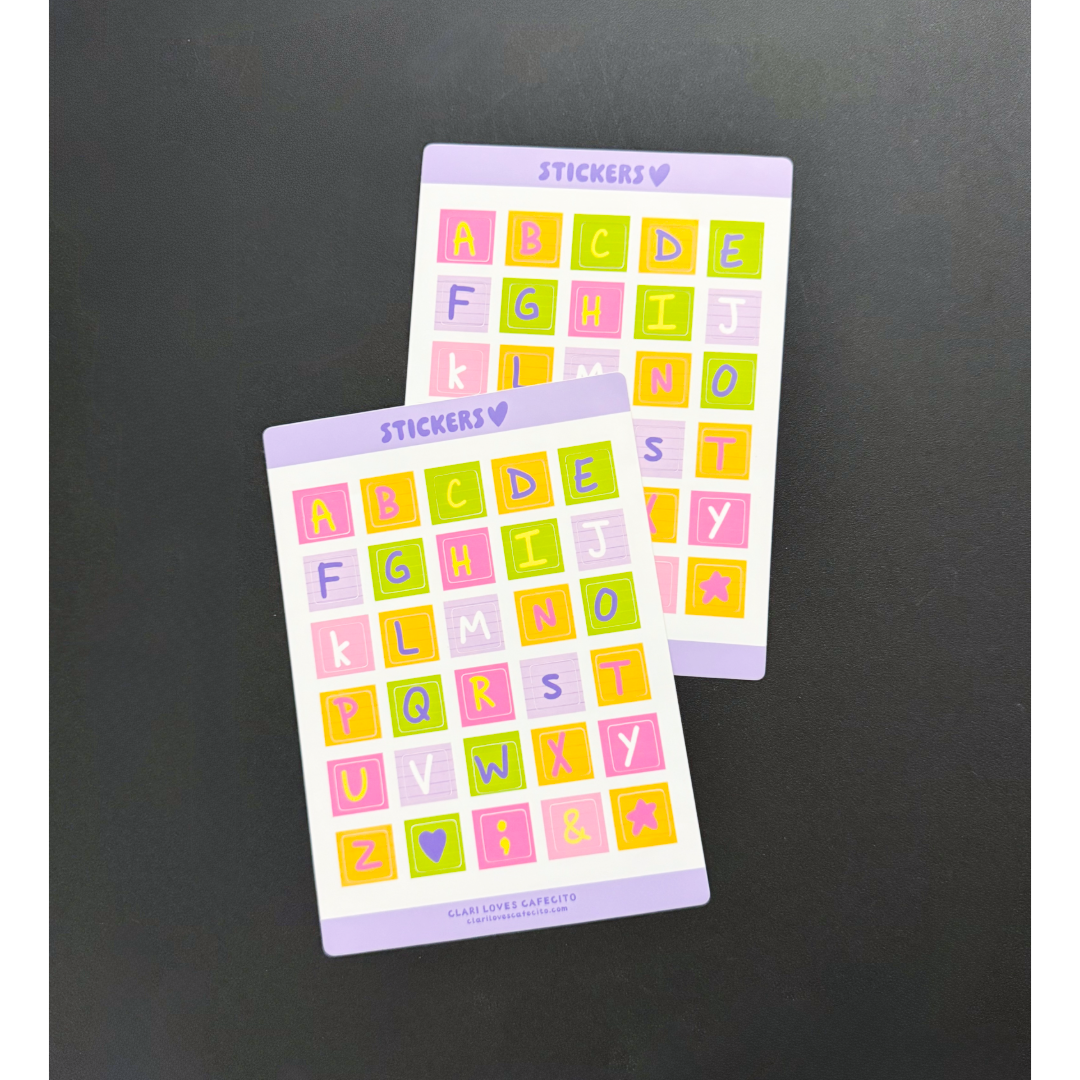 Journaling Letters (2-Pack Sticker Sheets) PRE ORDER
