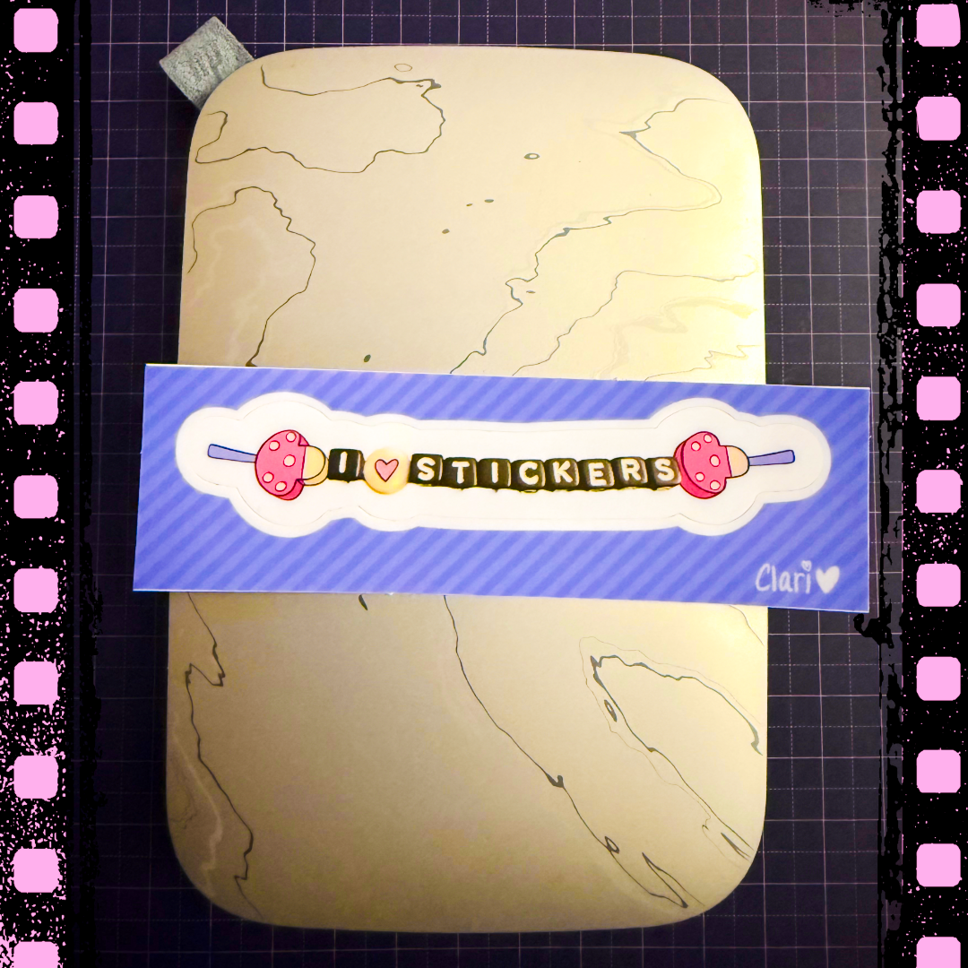 I Love Stickers Bracelet Kiss-Cut Sticker