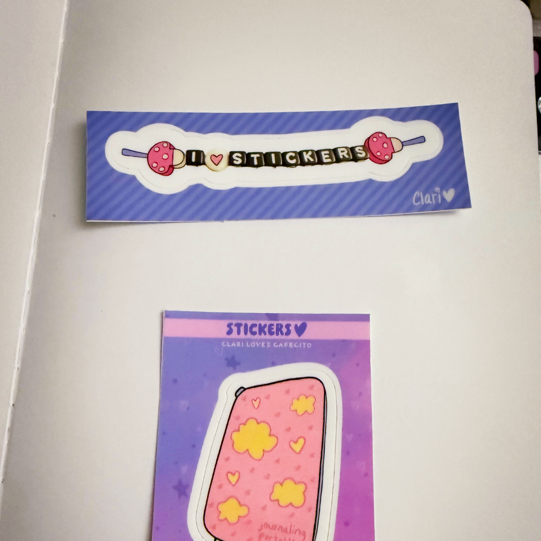 I Love Stickers Bracelet Kiss-Cut Sticker