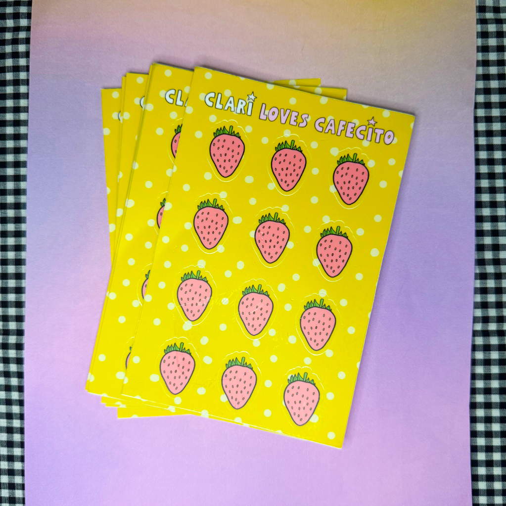 Strawberries Sticker Sheet