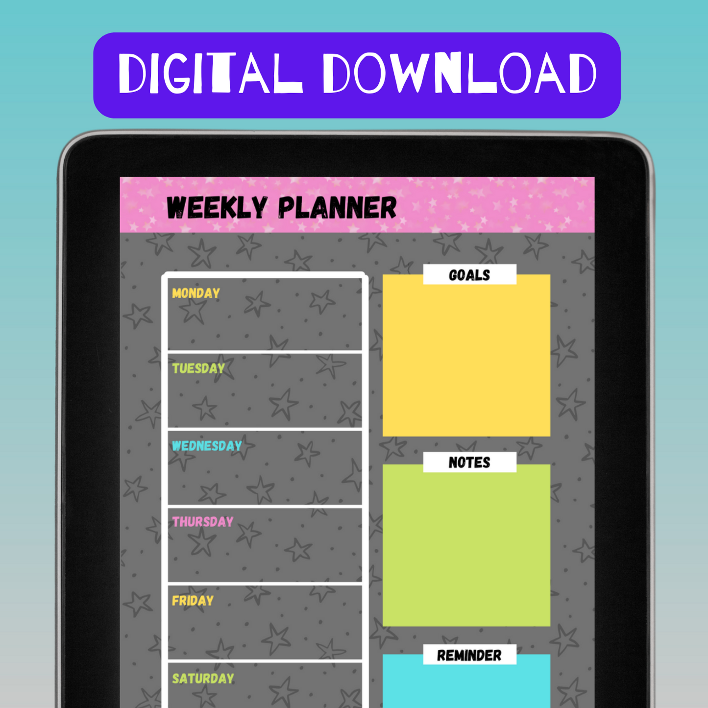 Weekly Planner - Instant Download PDF ποΈβ¨