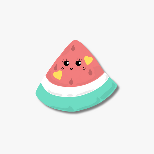 Happy Watermelon Clear Sticker