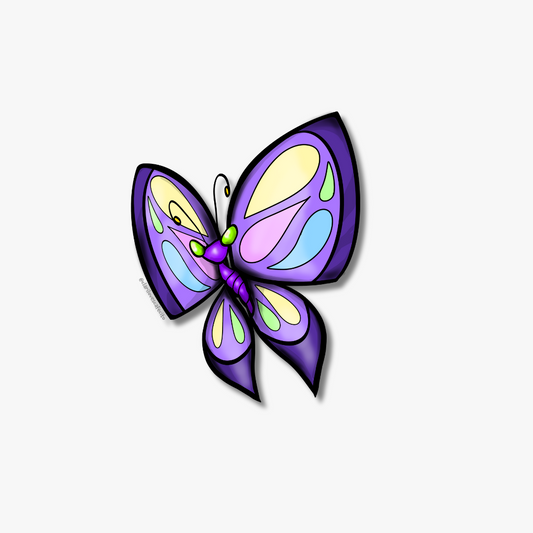 Butterfly Clear Sticker