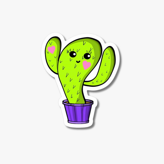 Dancing Cactus Sticker