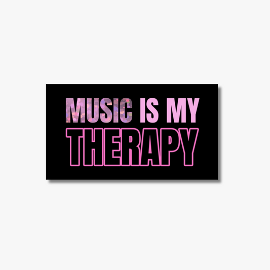 Music Is My Therapy Sticker