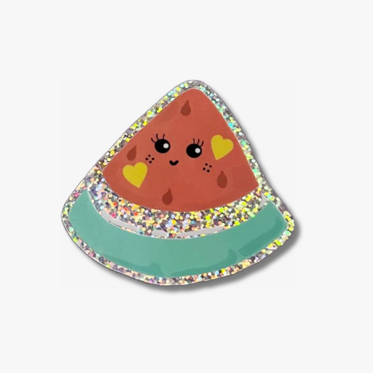 Happy Watermelon Glitter Sticker