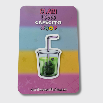 Matcha Latte Clear Sticker