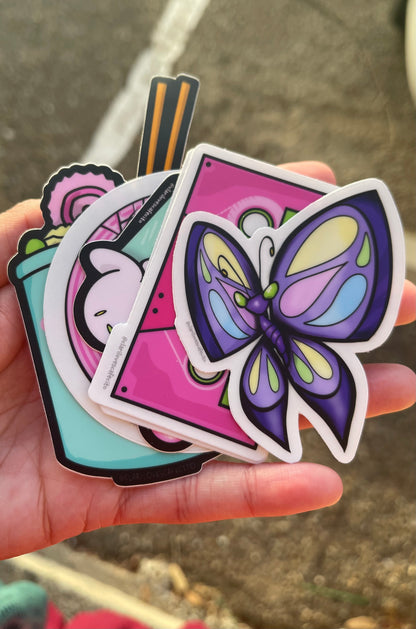 Butterfly Clear Sticker