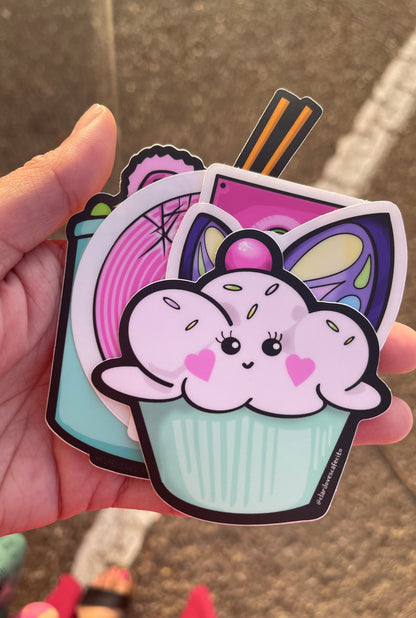 Happy Cupcake Sticker