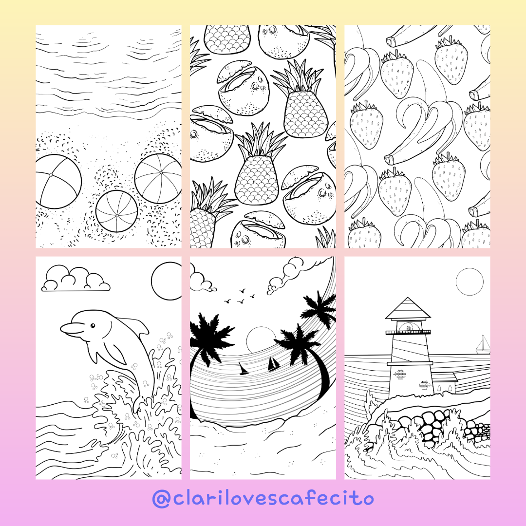 My Summer Coloring Book by Clari Botello
