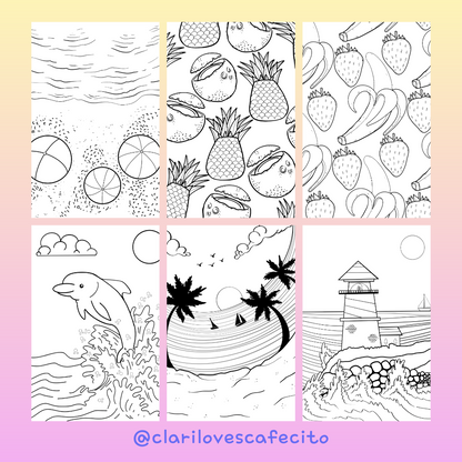 My Summer Coloring Book by Clari Botello