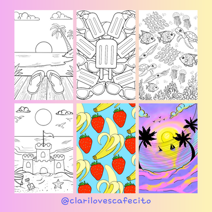 My Summer Coloring Book by Clari Botello