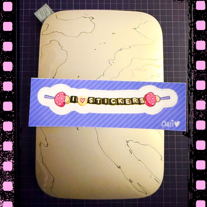 I Love Stickers Bracelet Kiss-Cut Sticker