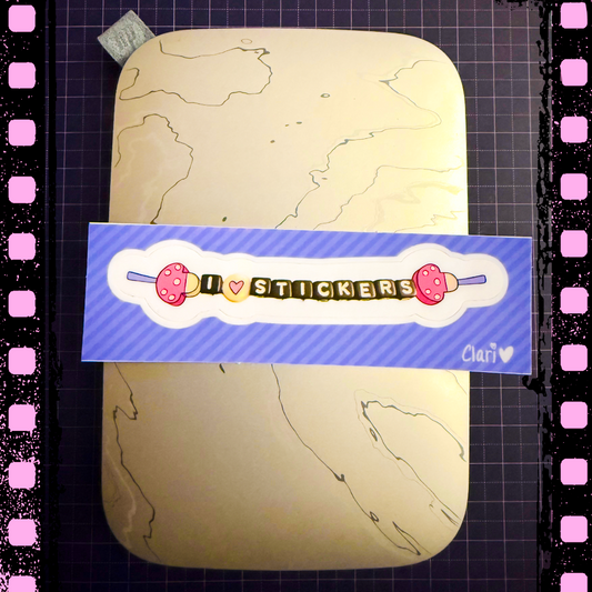 I Love Stickers Bracelet Kiss-Cut Sticker
