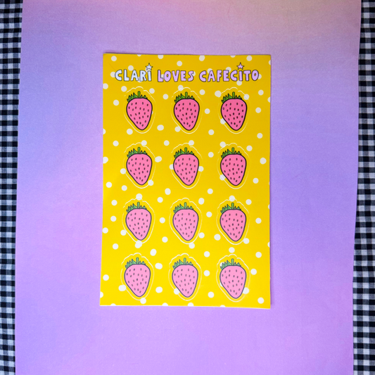 Strawberries Sticker Sheet