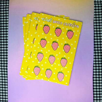 Strawberries Sticker Sheet