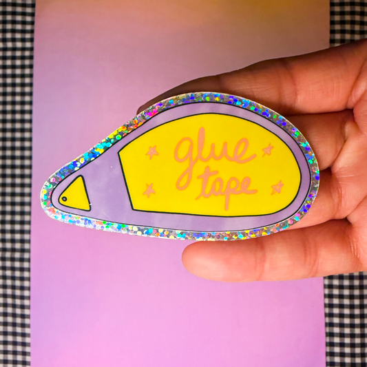 Glue Tape Glitter Sticker