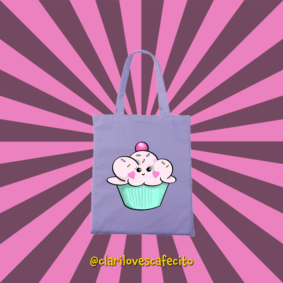 Happy Cupcake Tote Bag