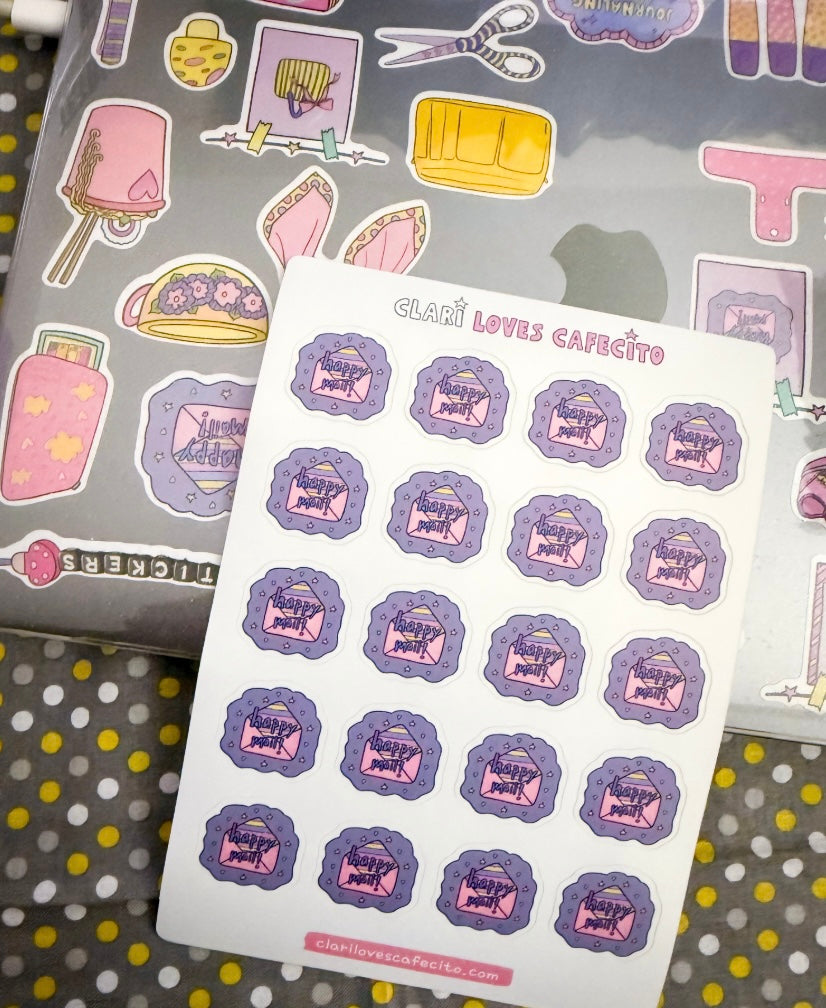 Happy Mail Sticker Sheet
