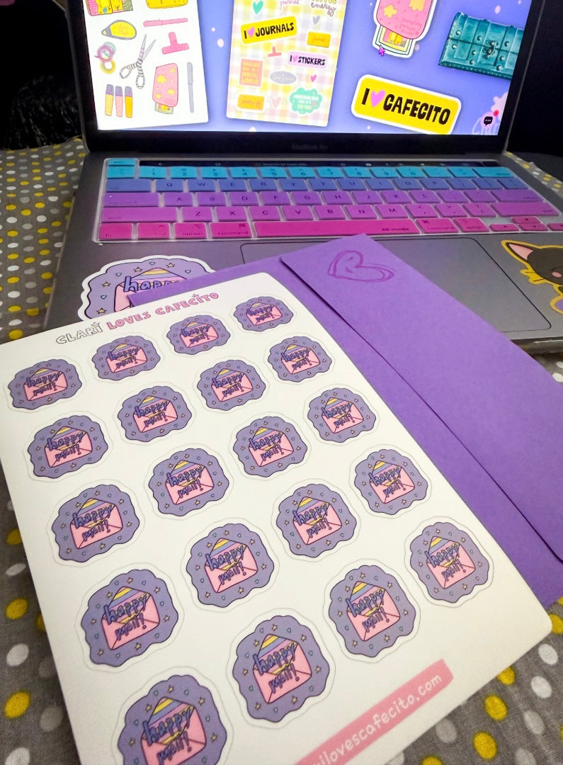 Happy Mail Sticker Sheet