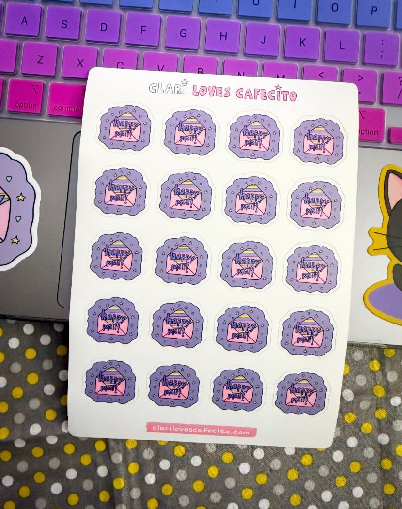 Happy Mail Sticker Sheet