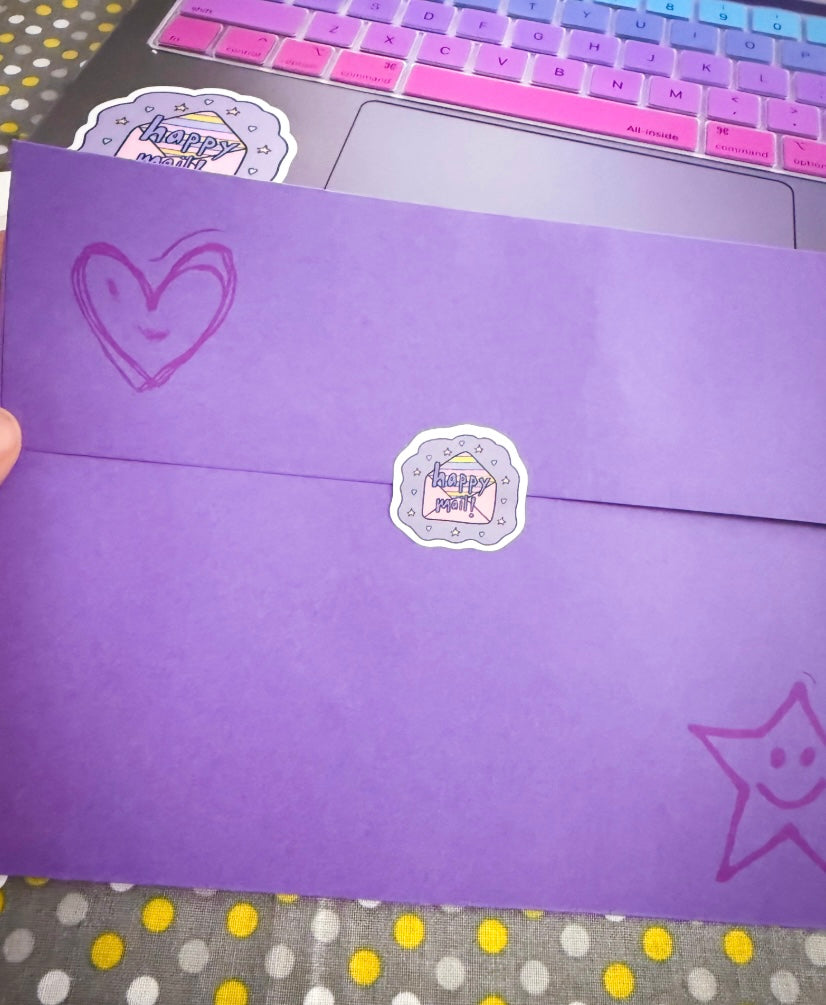 Happy Mail Sticker Sheet