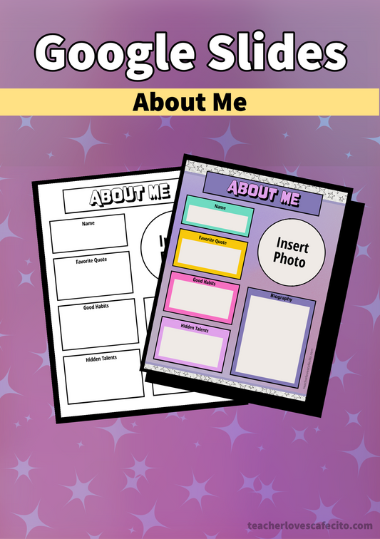 *DIGITAL* About Me Templates (Instant Download)