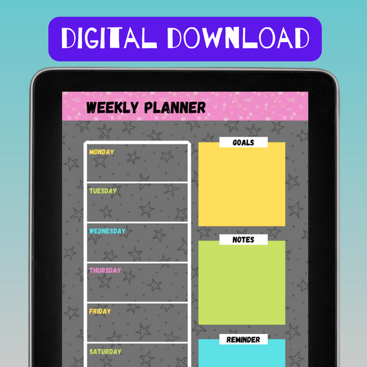 *DIGITAL* Weekly Planner Notepad (Instant Download)