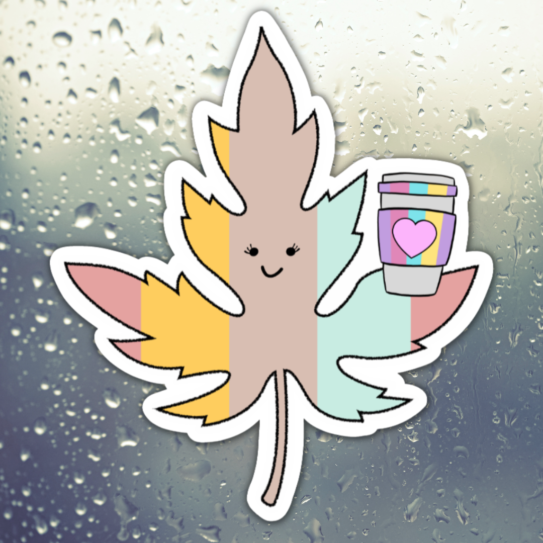 Cafecito Leaf Sticker