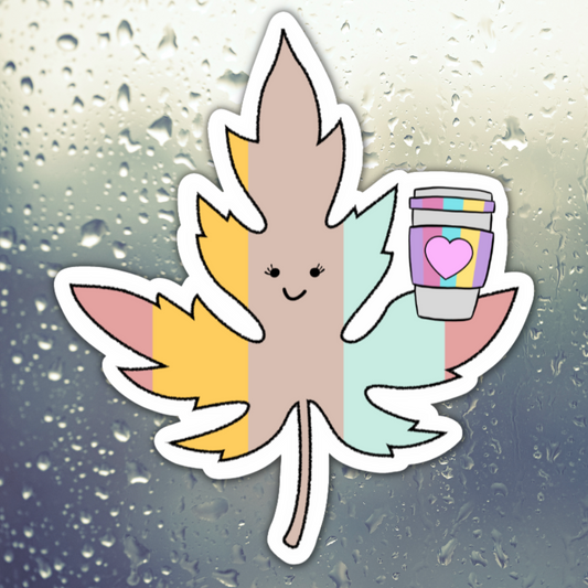 Cafecito Leaf Sticker