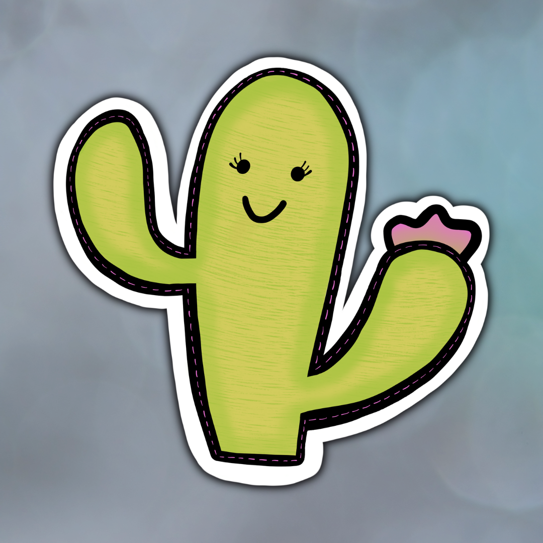 Happy Cactus Magnet