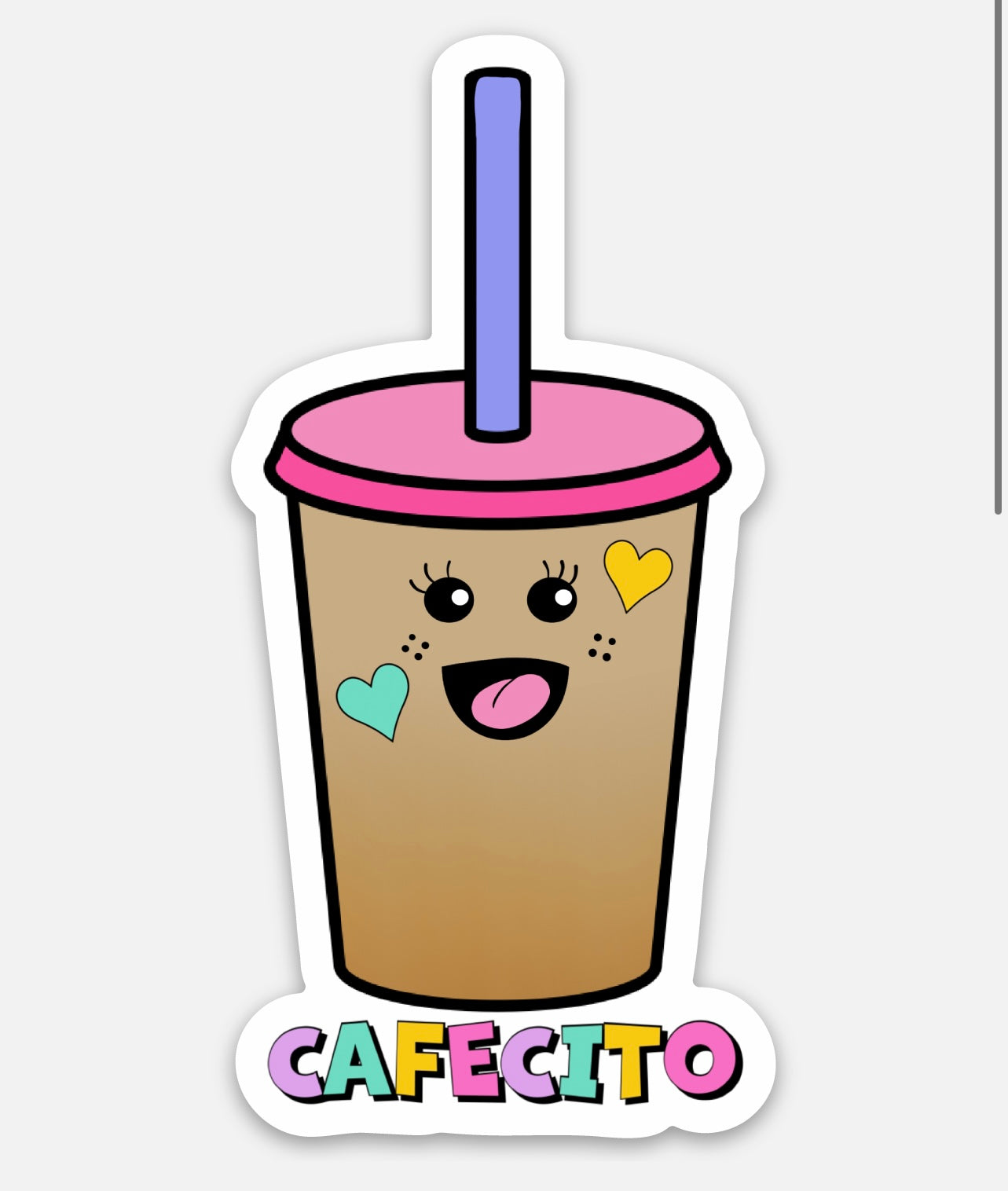 Coffee Cafecito Sticker