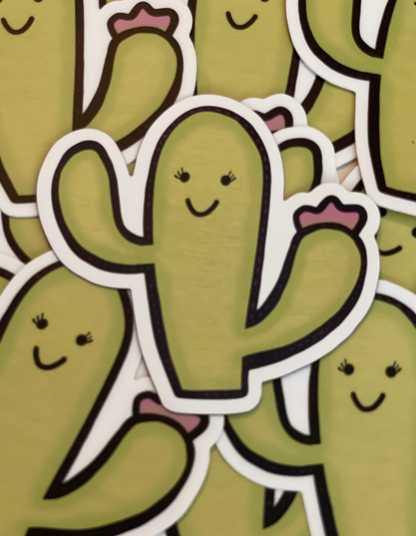 Happy Cactus Sticker