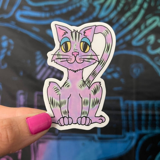 When A Cat Loves You Sticker