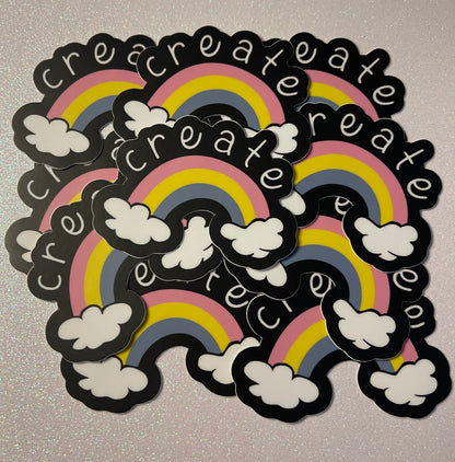 Create Rainbow Dreams Sticker