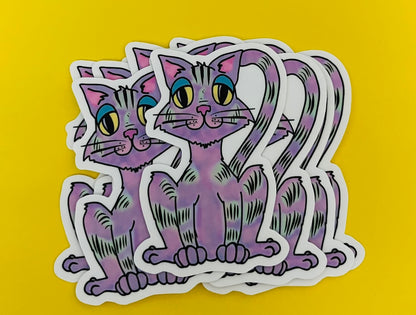 When A Cat Loves You Sticker