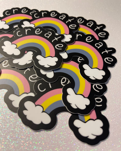 Create Rainbow Dreams Sticker