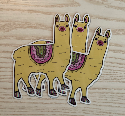 Alpaca Says Hello Sticker